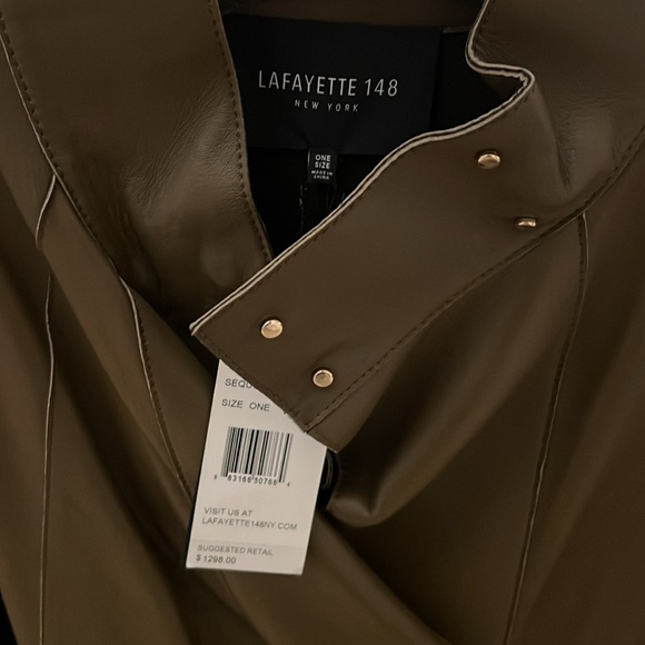 Lafayette 148 New York Taupe Cape - Picture 2 of 2